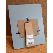 Képkeret szürke, fehér csipke szívvel