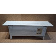 Fa polc, fehér, 2 akasztóval