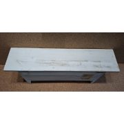 Fa polc, fehér, 2 akasztóval