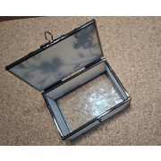 Ékszertartó doboz, üveg