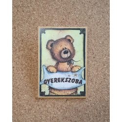 Ajtótábla fa - Gyerekszoba