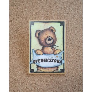 Ajtótábla fa - Gyerekszoba