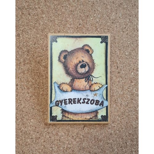 Ajtótábla fa - Gyerekszoba