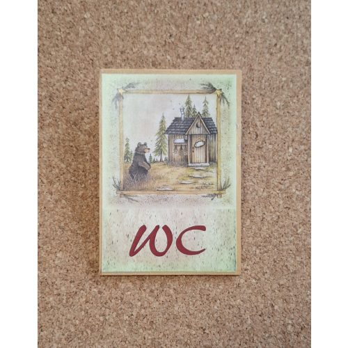 Ajtótábla fa - WC