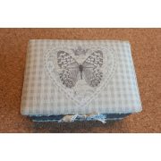 Fa ládika pillangós, párnázott