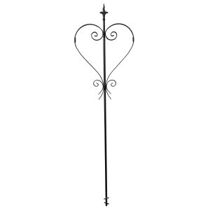 Koszorútartó szív, temetői koszorú akasztó - HP-097