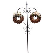 Koszorútartó szív, temetői koszorú akasztó - HP-097