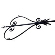 Koszorútartó szív, temetői koszorú akasztó - HP-097