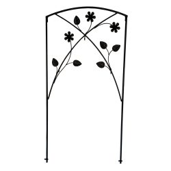   Koszorútartó margarétás, temetői koszorú akasztó  /  Kerti növénytámasz  - HP-139