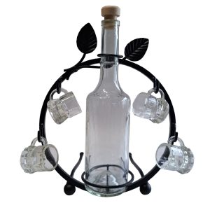 Pálinkás készlet, pálinkás szett, snapsz szett, leveles - HP-144