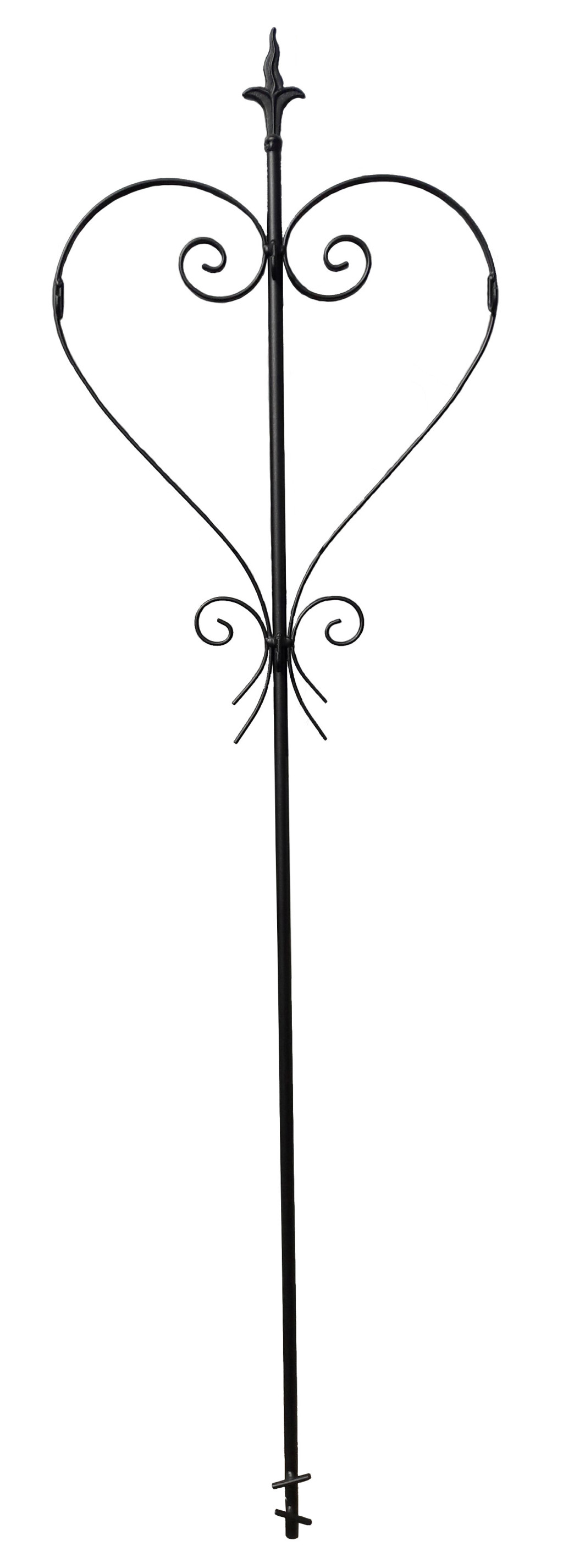 Image of Koszorútartó szív, temetői koszorú akasztó - HP-097