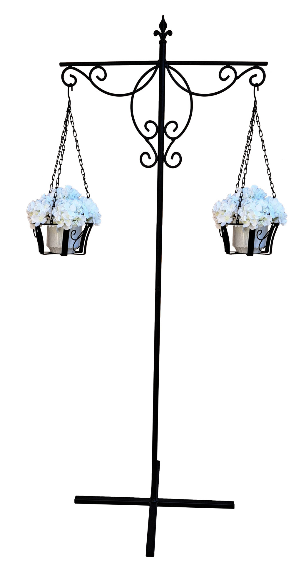 Image of Virágtartó álló, 2 karos kerti virágállvány- HP-104