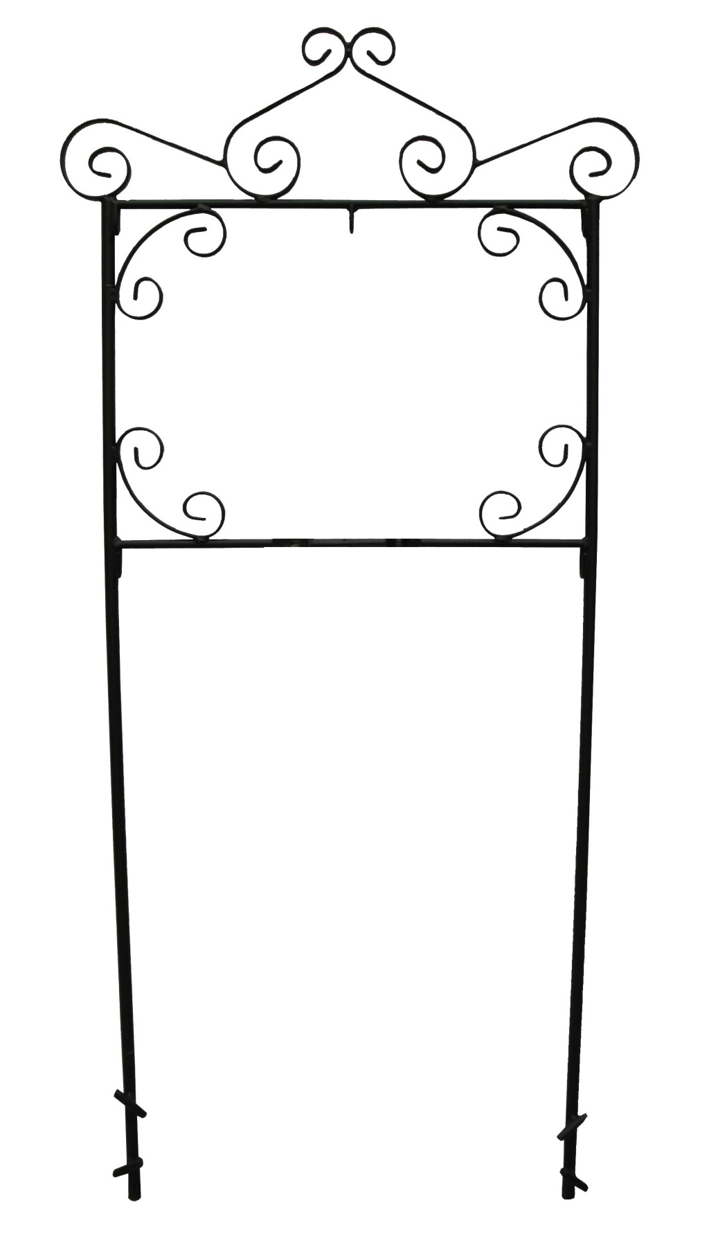 Image of Koszorútartó keskeny, dupla szárú, temetői koszorú akasztó - HP-109