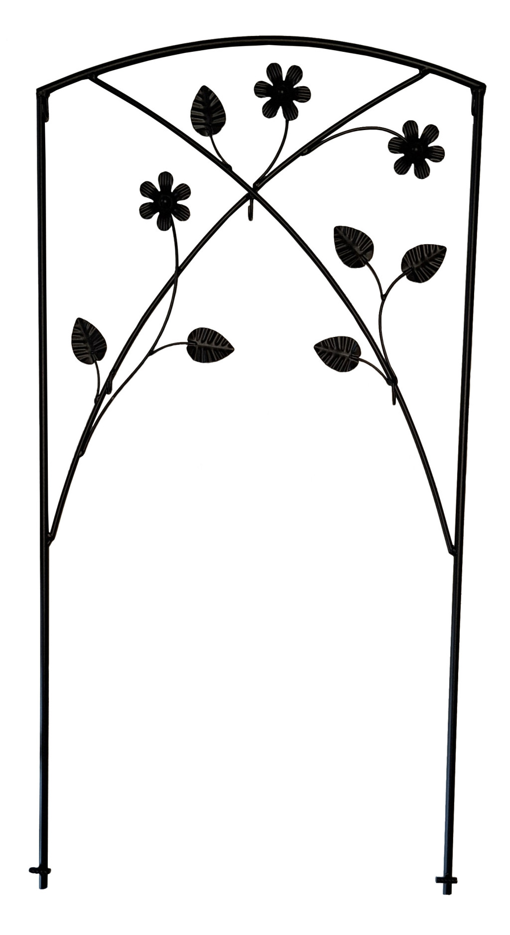 Image of Koszorútartó margarétás, temetői koszorú akasztó / Kerti növénytámasz - HP-139